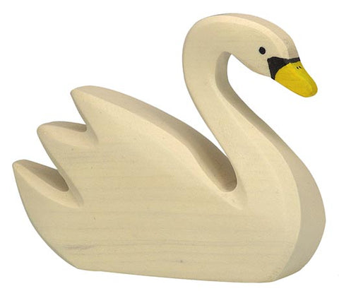 Holztiger Swan Swimming