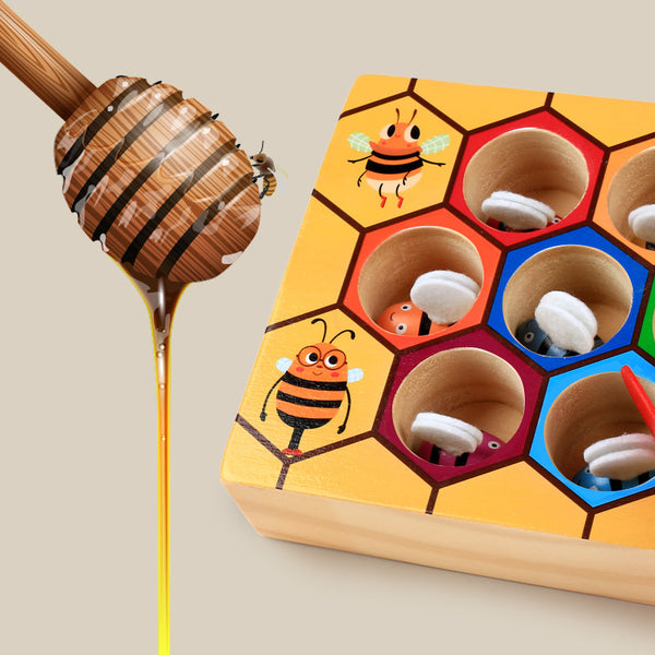 Wooden Beehive Sorting Game | Motor Skills | Imagination