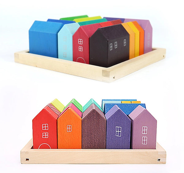 Lil'Playground Wooden Building Set Houses