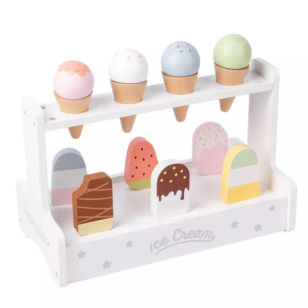 Wooden Ice Cream Counter 15pcs Set