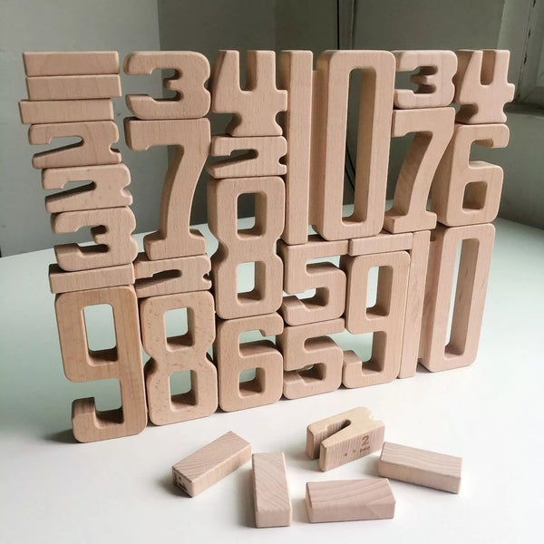 Wooden Number Blocks